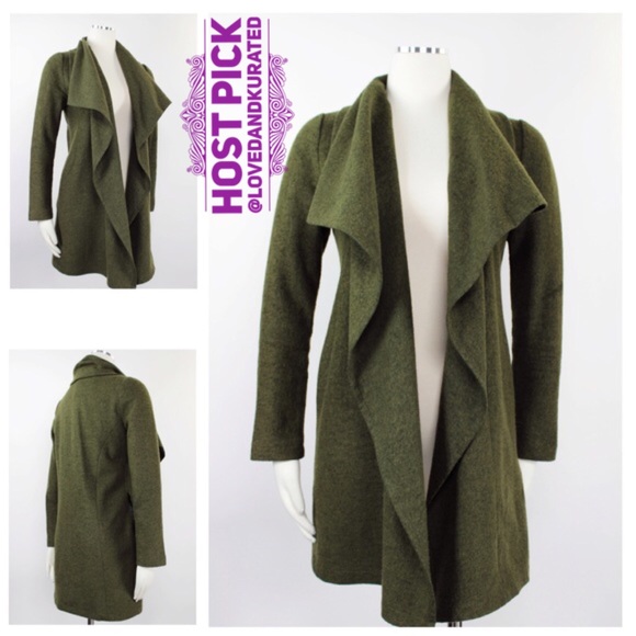 Anthropologie Jackets & Blazers - SOLD! Piko 1998 Open Front Cascade Shawl Wool Coat
